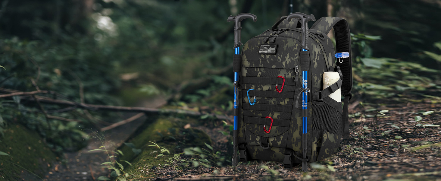 Hiking Military Backpack Large Tactical Camping