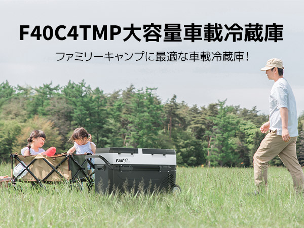 ポータブル　車載　冷蔵庫 デジタル温度制御付き　1℃まで 車載冷蔵庫 42L 2室タイプ 2枚ドア -20℃〜10℃ 60W ポータブル