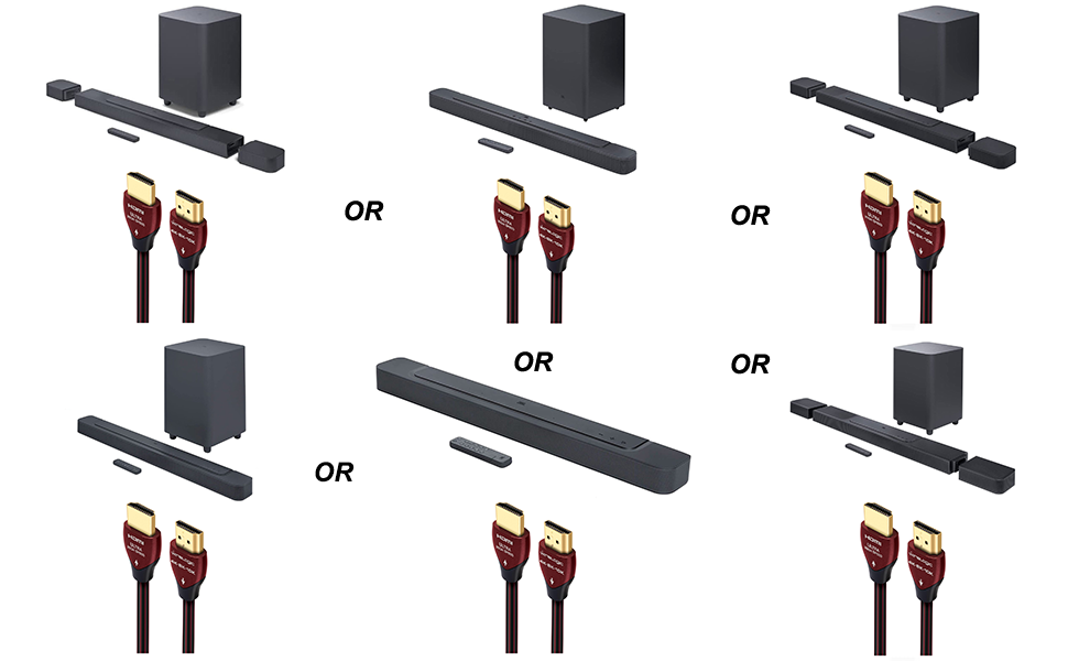 JBL Soundbar with WireLogic HDMI Cable