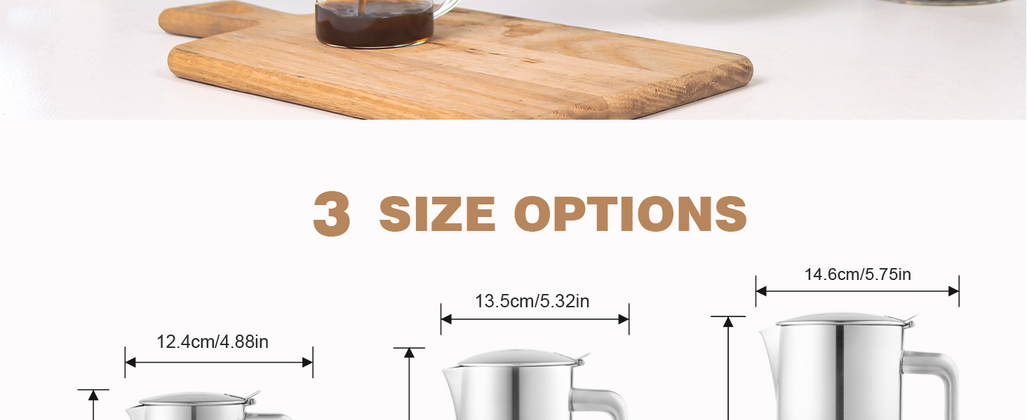 wedrink 100% Stainless Steel Moka Pot for Induction | 4 Cups Dishwasher Safe Coffee Maker | Sliver Espresso maker (4 cupx50ml) 16 cafetiere