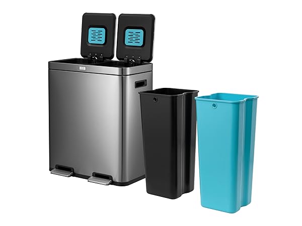 Amazon.com: Home Zone Living 16 Gallon Kitchen Trash Can