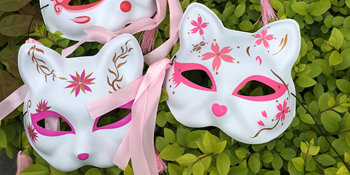 plastic cat mask for cos-playing cosplay