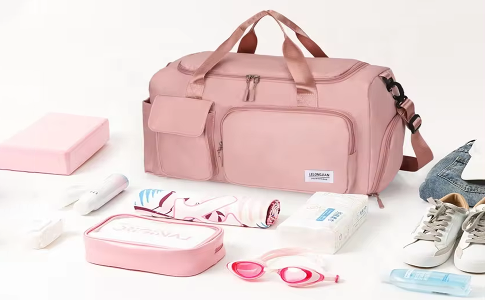 Foldable Travel Duffel Bag, Large Capacity Folding Travel Bag