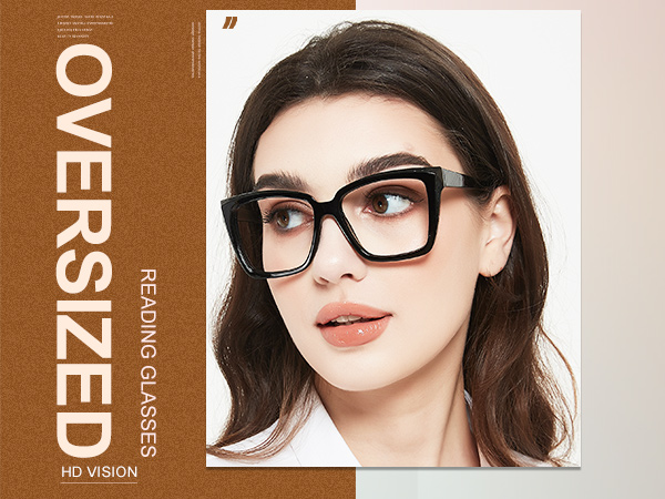 Amazon.com: MARE AZZURO Oversized Reading Glasses 1.00+