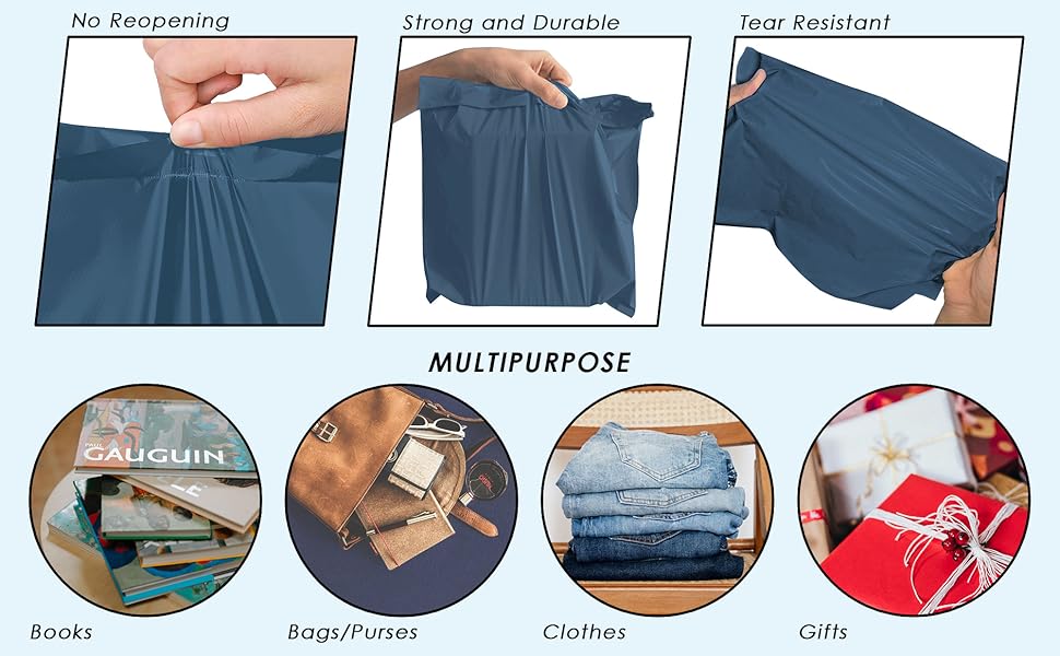 ISOUL 60 Mixed Size Mailing Bags, Self Seal 4 Size Strong Waterproof