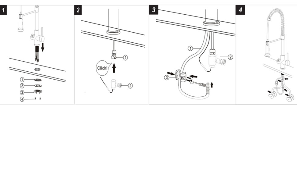 GICASA Kitchen Faucet, Kitchen Faucet with Temperature Digital Display