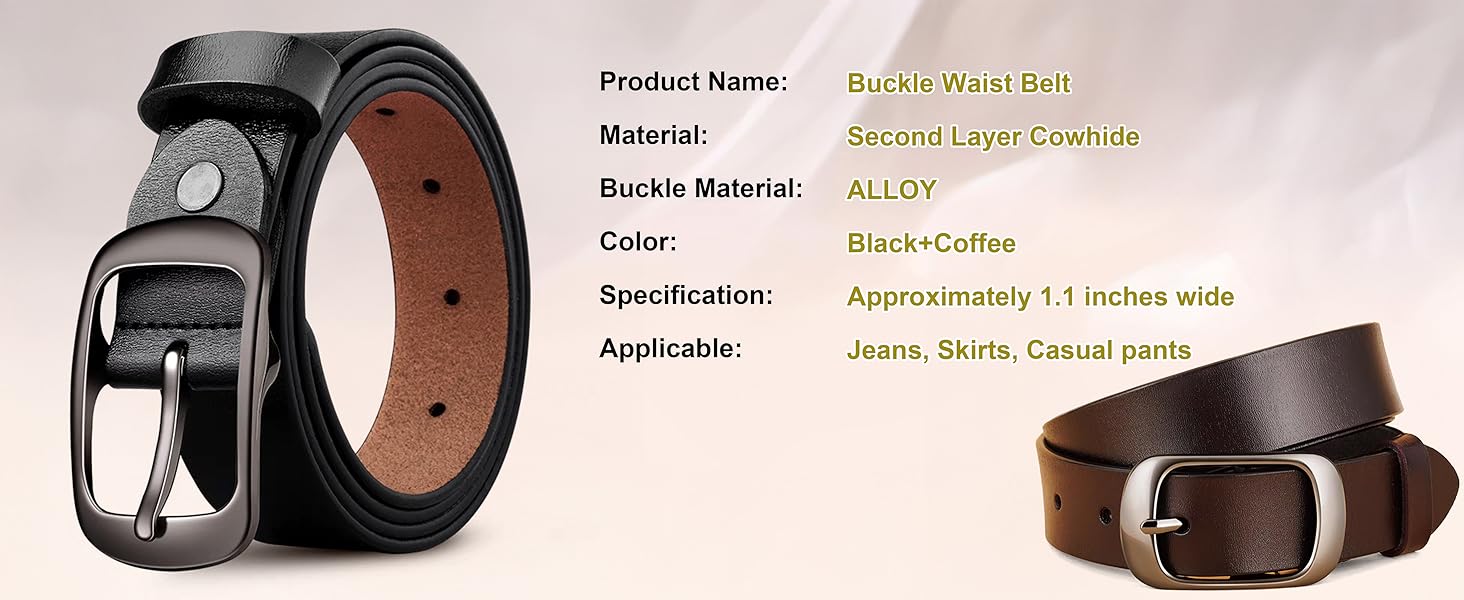 leather belts for women