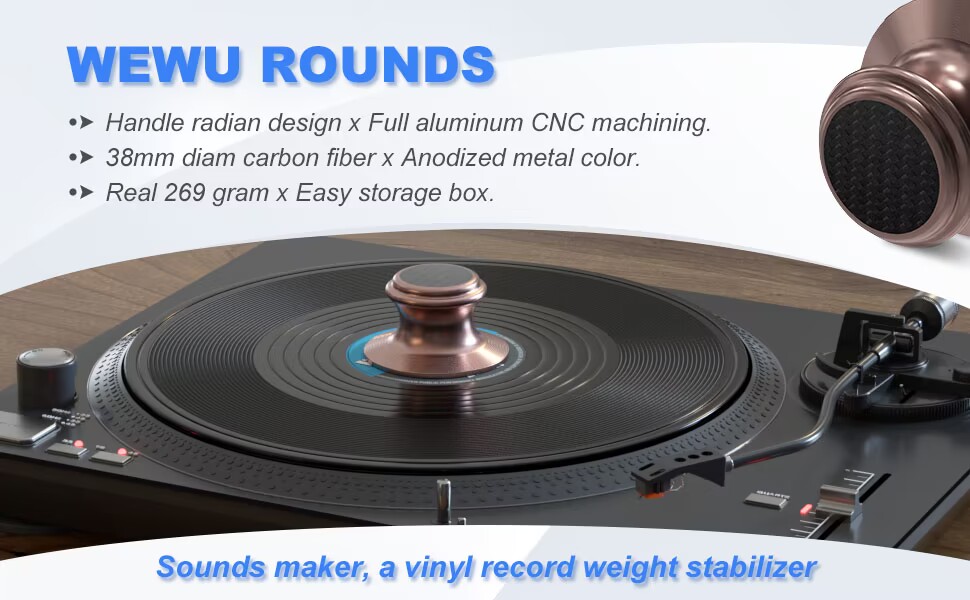 WEWU ROUNDS Record Weight Stabilizer Carbon Fiber Full