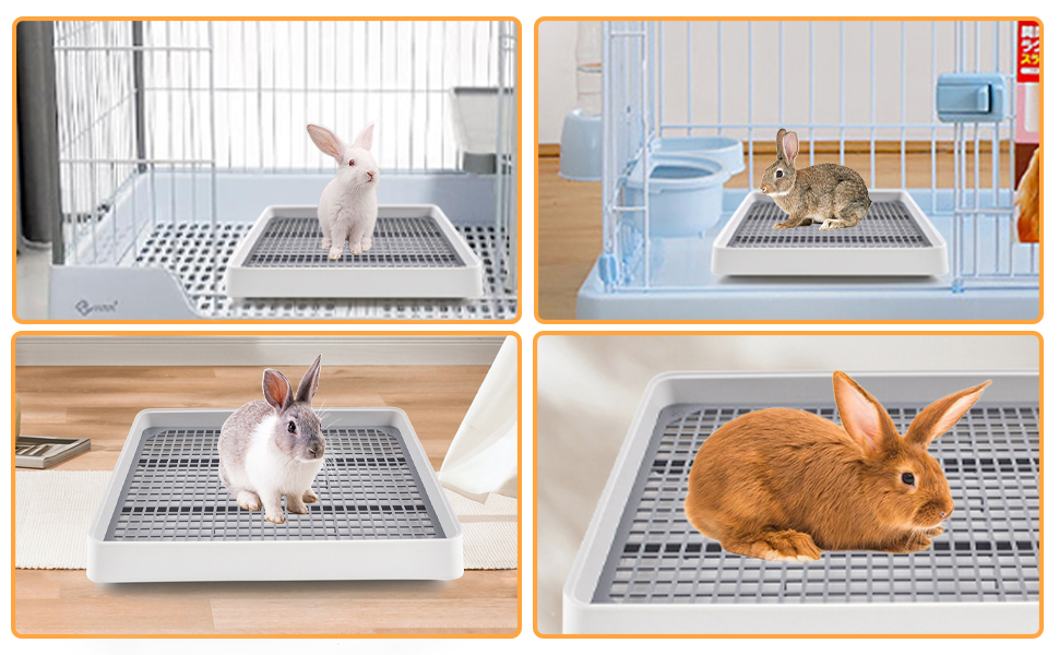 MUYG Large Rabbit Litter Box for Cage,Bunny Litter Box