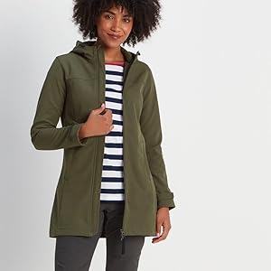 Keld Long womens softshell khaki front