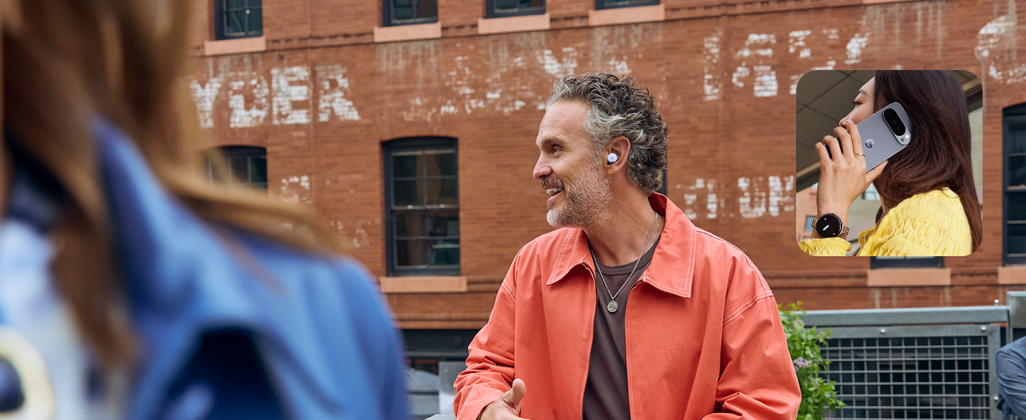 Google Pixel Buds 2a - Wireless Bluetooth Earbuds with Active Noise Cancellation and Transparency Mode - Lightweight, Comfortable Fit - 20-Hour Battery - Water Resistant - Built for Gemini 29 Hear and be heard with Clear Calling.