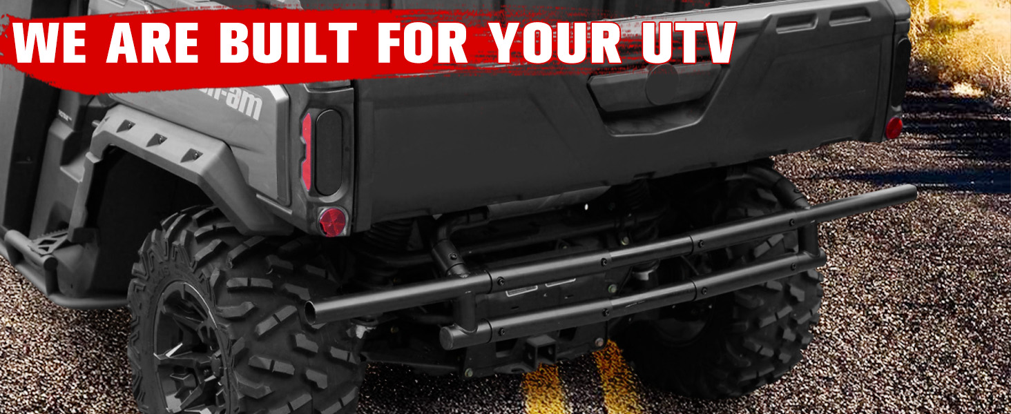 Rear Bumper Guard for Can-Am Defender HD5 HD8 HD10 Max