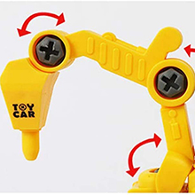 Construction Vehicles Set, 4 Pack DIY Take Apart Toys SPN-MX9E8
