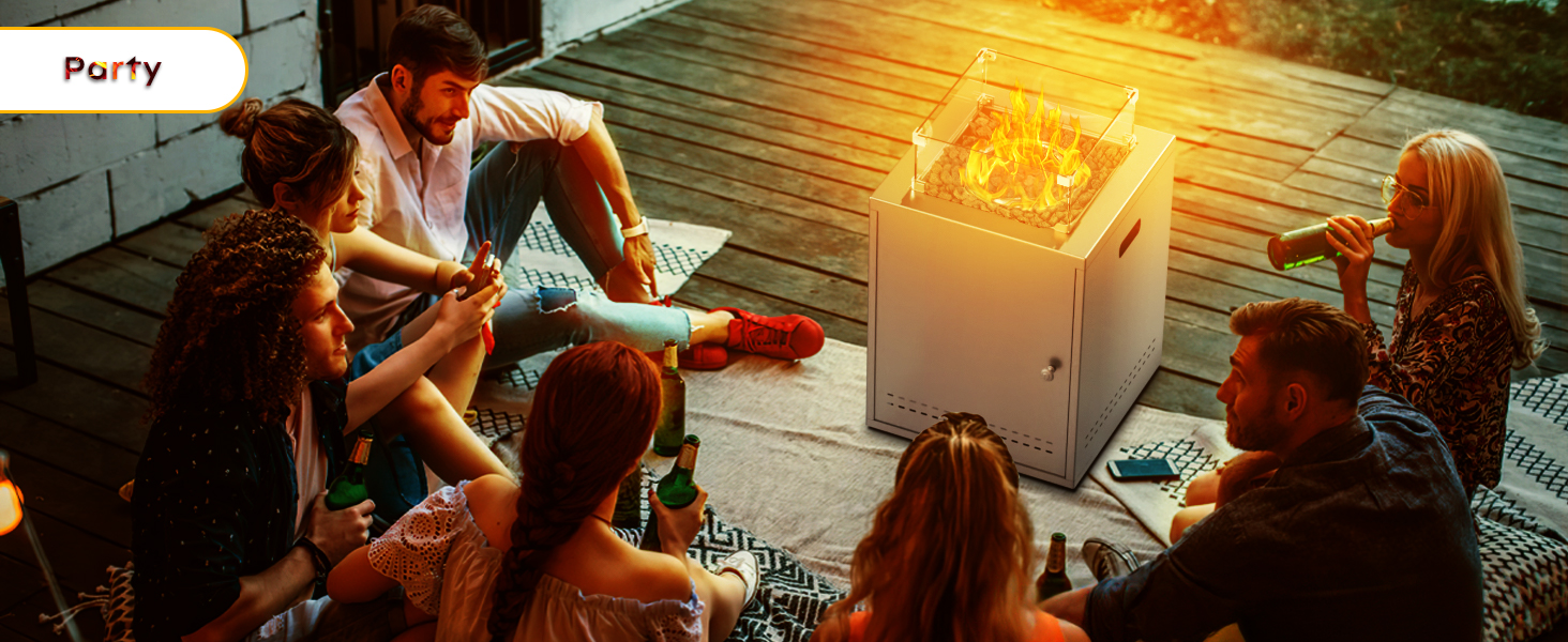 Gas Fire Pit Propane Outdoor Gas Fire Pit