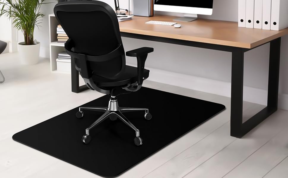 Kuyal Chair mat for Hardwood Floor 36 x 48 inches Rectangle Floor Mats Wood/Tile