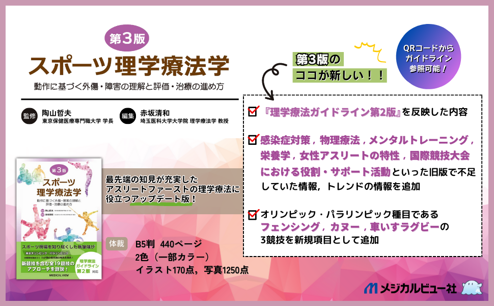 スポーツ理学療法学−動作に基づく外傷・障害の理解と評価・治療