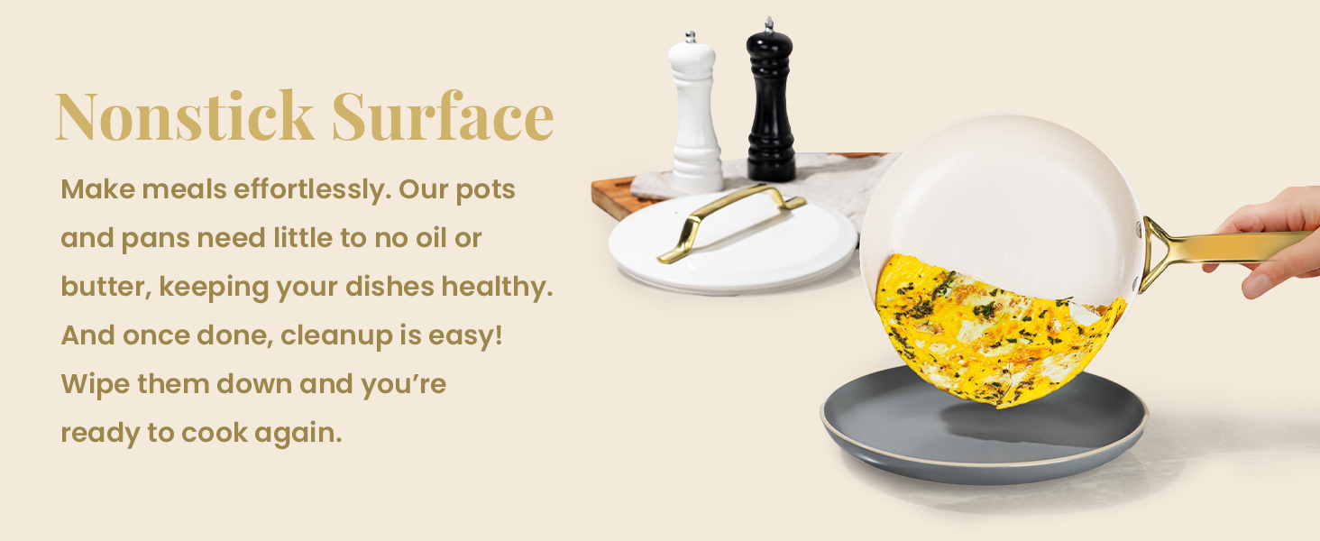 pots and pans set non stick cookware ceramic kitchen sets pan pot nonstick ollas de cerámica 