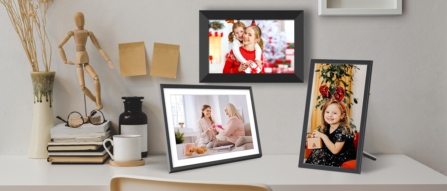 HaiZR Digital Photo Frame 10.1inch HD Smart WiFi Cloud Digital Photo