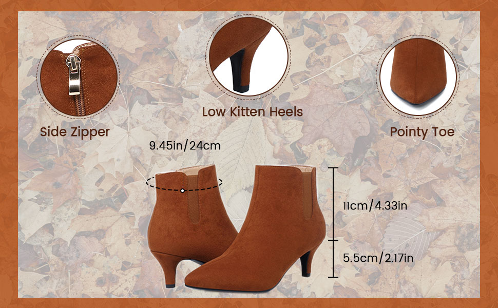 pointed toe ankle boots for women
