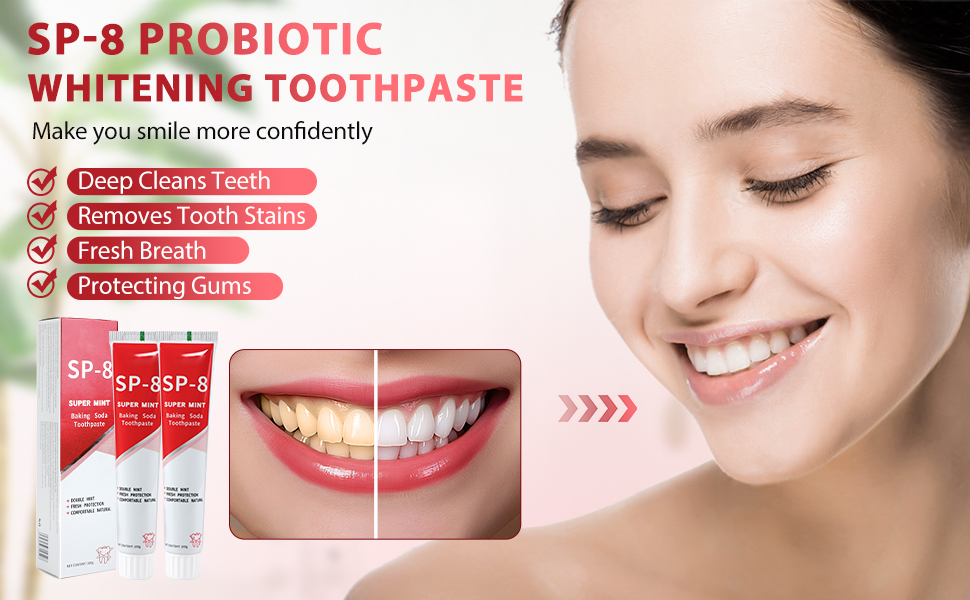 SP-8 Probiotic Toothpaste,SP-8 Probiotic Whitening Toothpaste,Sp-8 Ultra Whitening Toothpaste