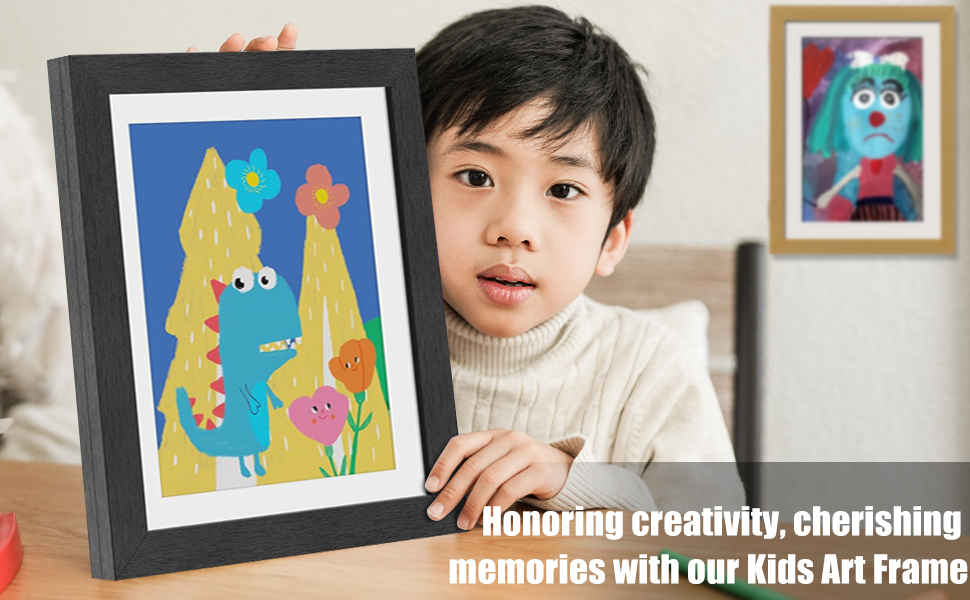 kid art picture frame