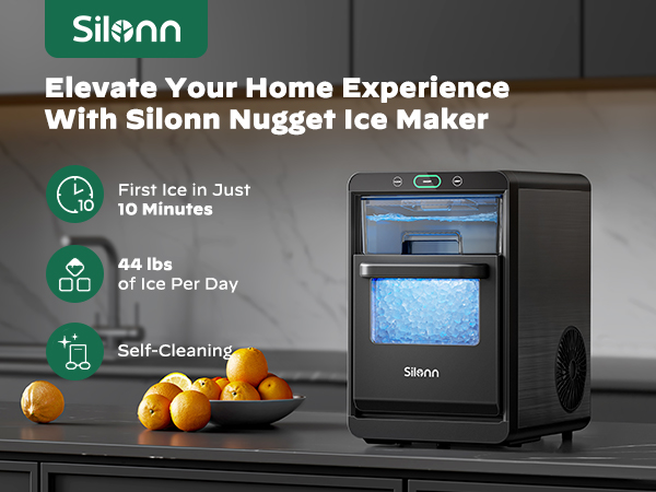 SLIM32T Elevate your home, coutertop nugget ice maker
