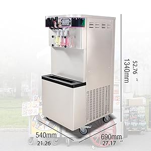 Commercial 3 Flavors Soft ice Cream Machine,Soft serve ice Cream Making Machine,ice Cream maker 27 7
