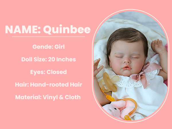 【リボーンドール】 Quinbee Amazon.com: SCOM Lifelike Reborn Baby Dolls Quinbee - 20