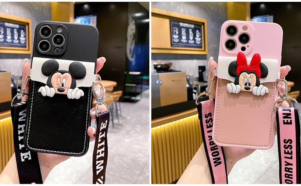 Threesee for iPhone 13 Pro Max Mickey Mouse Case,Cute