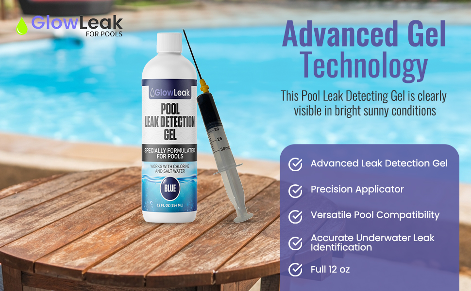 Pool Leak Detector + Precision Applicator with 50 More Underwater Leak