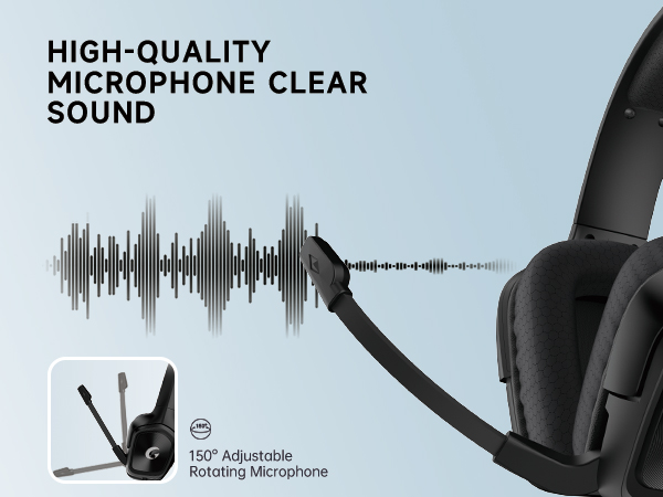 Gaming Headset with Mic for PC PS xbox