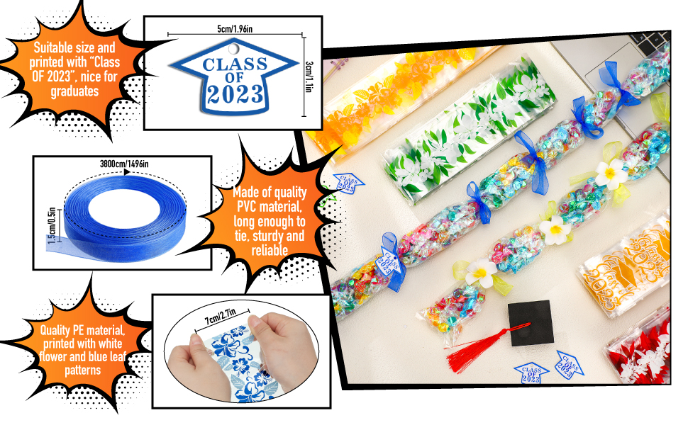 Junkin 24 Set Graduation Candy Lei Making Kit Class of 2023