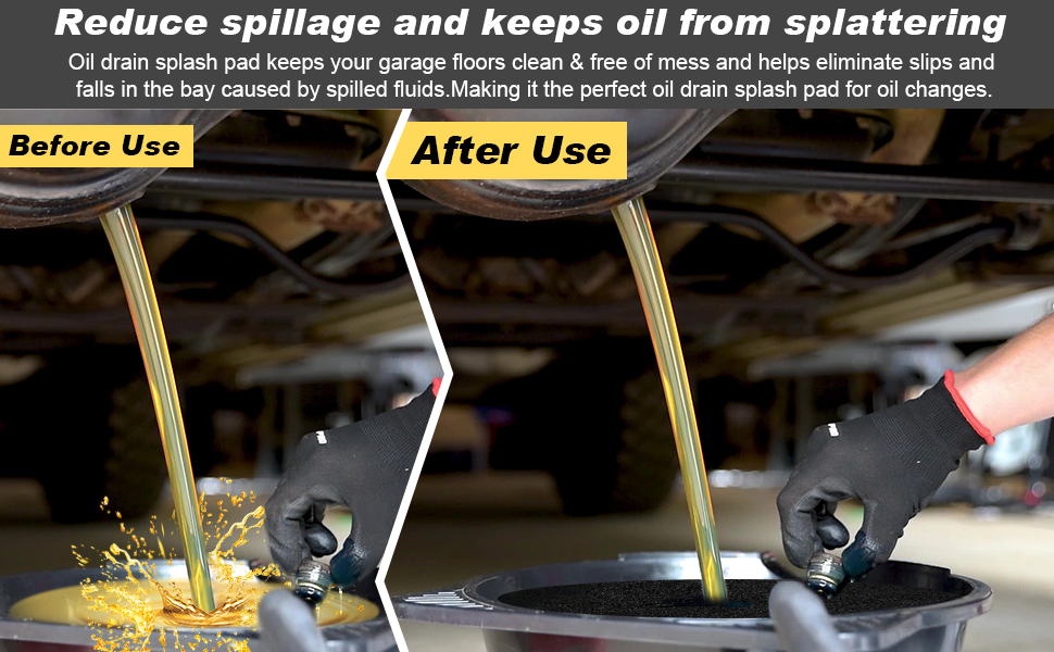 Dilsuaco 3 Pcs 22'' Oil Drain Splash Pad, HeatResistant