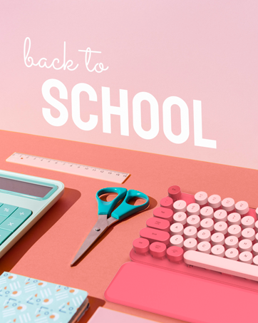 Colorful wireless keyboard mouse classroom apartment cafe office good partner for back-to-school