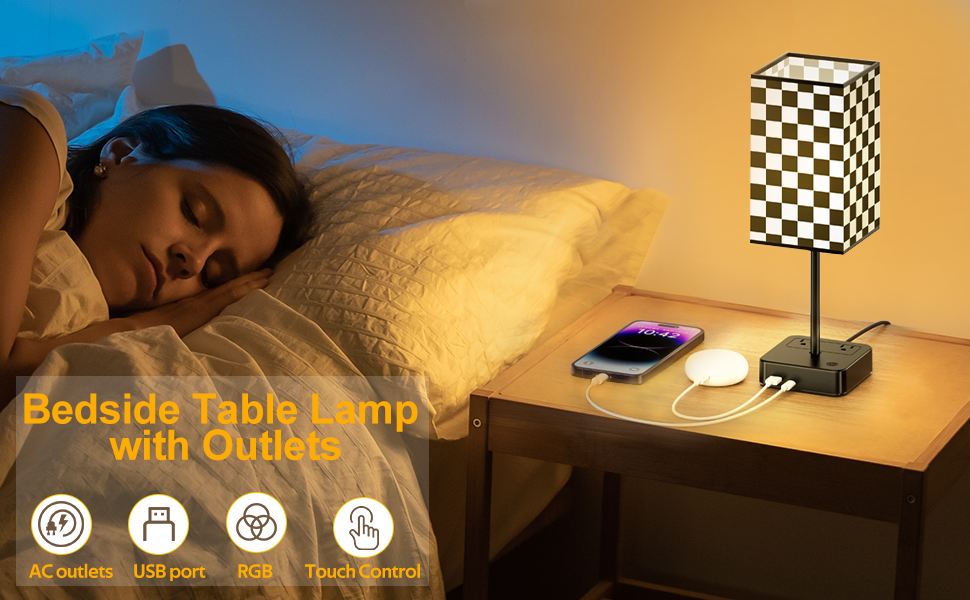 a woman sleeping on a night stand next to a night stand with an ipod and an ipod.