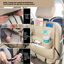 Car Back seat organizer How to Install in car back seat 