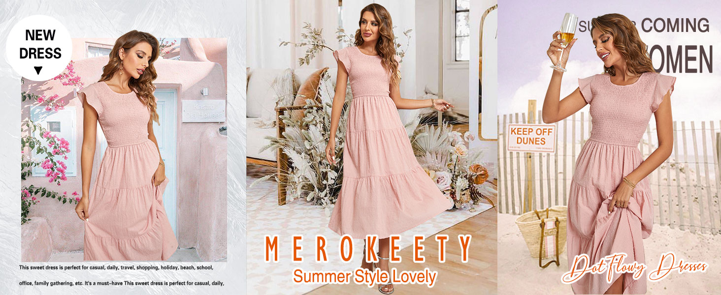 midi dressRound Neck Dress