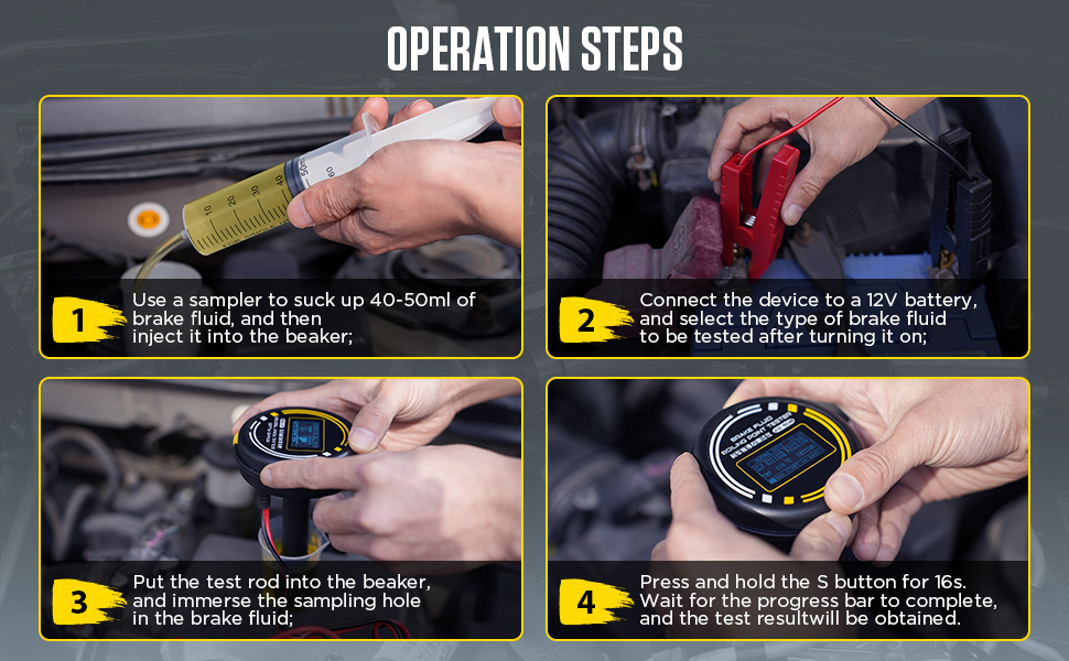 Brake Fluid Boiling Point Tester AS506 DualMode Automotive