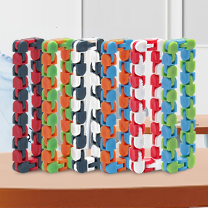 18 Pack Wacky Tracks Snap and Click Fidget Toys Finger Sensory Toys
