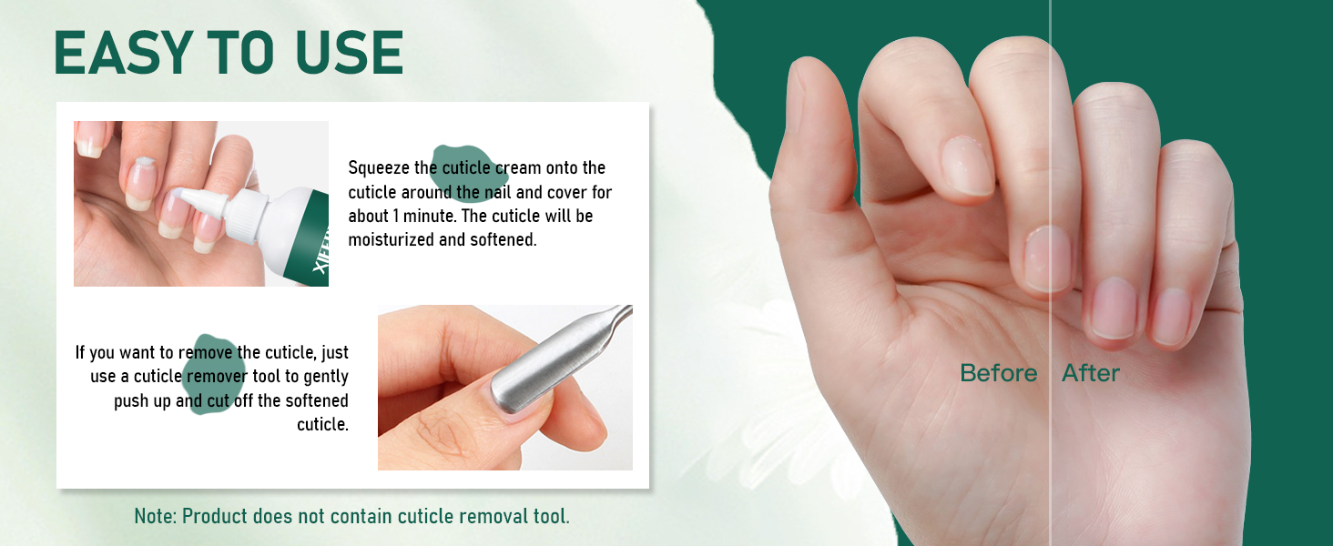 XIFEPFR Cuticle Remover Cream, 250 ml/8.45 fl oz Cuticle