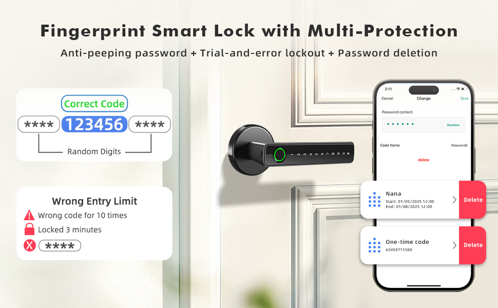 passcode door lock
