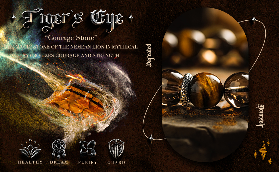 Tiger eye smoky quartz