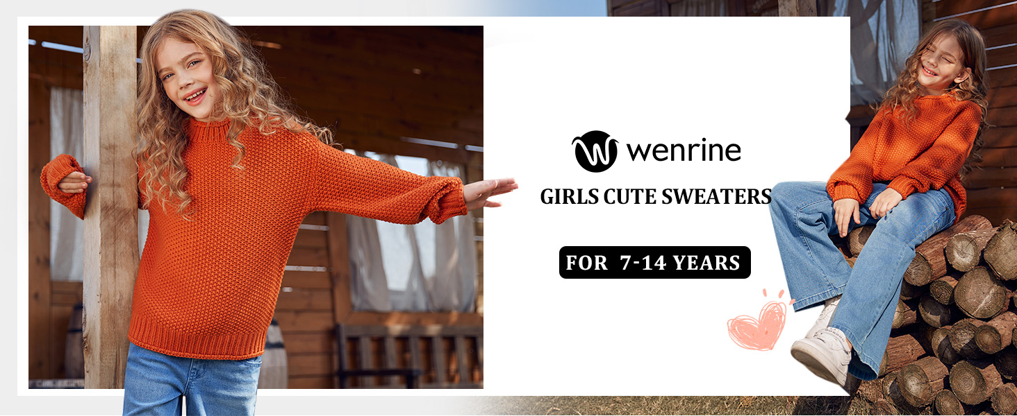 Girls Jumper Winter Turtleneck