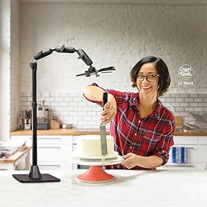 arkon pro stand, phone holder, baking mount, crafting mount, pottery mount, nail art mount