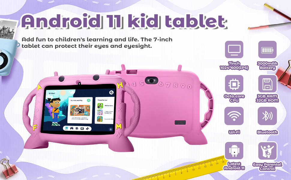 Amazon.com: MengDash Kids Tablet, 7 inch Tablet for Kids 2