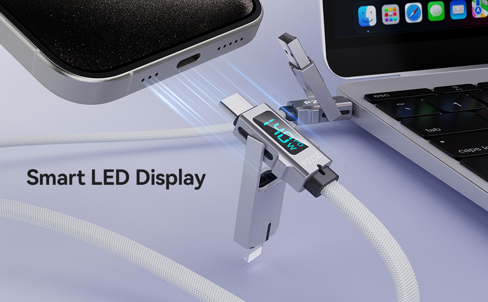 PZOZ 60W USB C to Lightning Cable 1.5M