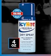 Icy Hot Pain Relief Dry Spray, Maximum Strength with Menthol, 4 Ounces