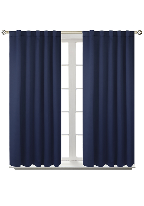 Back Tab and Rod Pocket Room Darkening Curtains