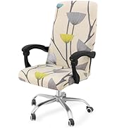 Smiry Stretch Printed Office Computer Chair Covers, Universal Desk Rotating Chair Slipcovers Remo...