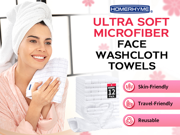 Microfiber Washcloths Face Towel
